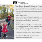 Photo Session Giveaway! A Deserving Person/Family